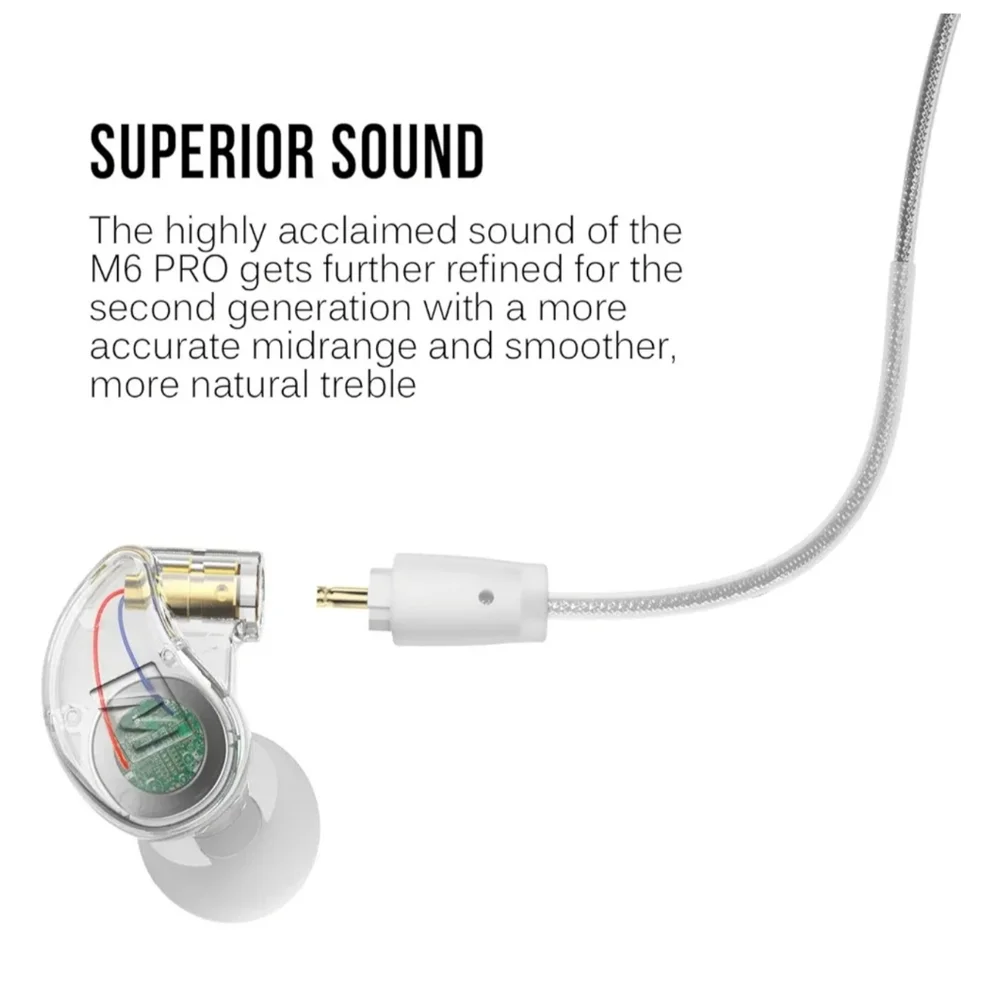 M6 PRO In-Ear Monitors - Silver